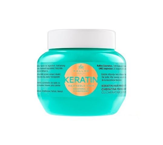 Kallos Keratin Hair Mask With Keratin And Milk Protein maska do włosów suchych i łamiących się z wyciągiem keratyny i proteiny mlecznej 275ml