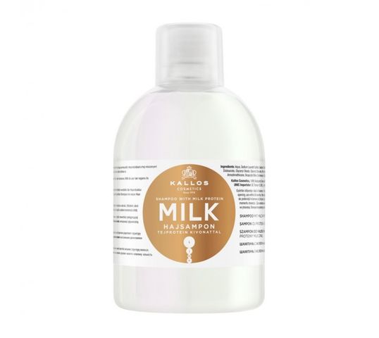 Kallos Milk Shampoo With Milk Protein szampon z wyciągiem proteiny mlecznej do włosów suchych i zniszczonych 1000ml