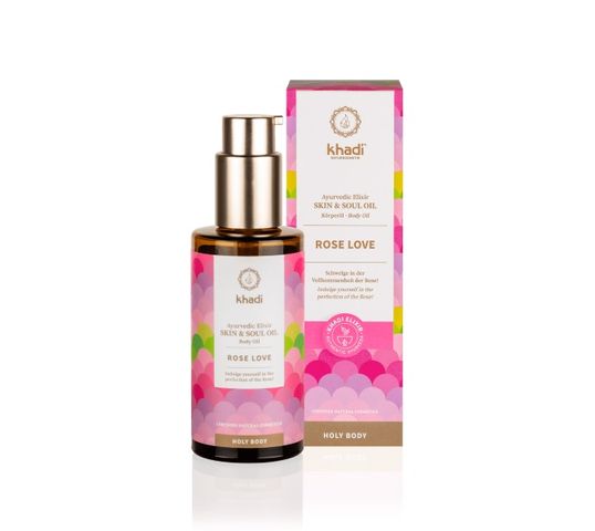 Khadi Skin & Soul odżywczy olejek do ciała Rose Love (100 ml)