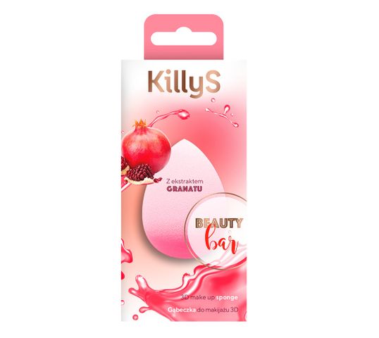 KillyS Beauty Bar gąbeczka 3D do makijażu z ekstraktem z granatu (1 szt.)