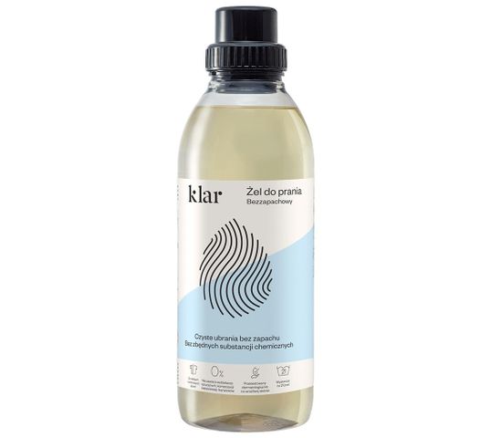 Klar – Żel do prania bezzapachowy (750ml)
