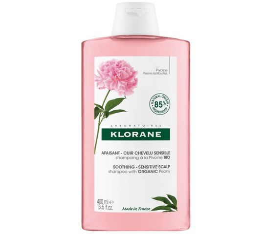 Klorane Soothing Shampoo szampon z organiczną piwonią 400ml