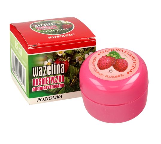 Kosmed Wazelina kosmetyczna aromatyzowana - Poziomka 15 ml