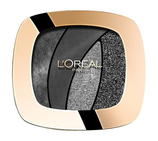 L'Oreal Paris Color Riche Les Ombres Smoky poczwórne cienie do powiek S13 Magnetic Black (2,5 g)