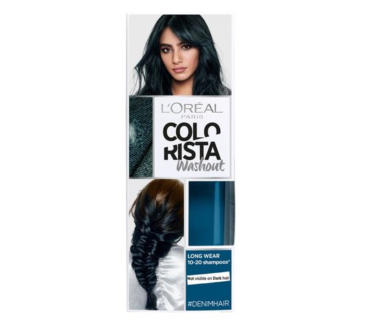 L'Oreal Paris Colorista Wash Out zmywalna farba do włosów Denim Hair (80 ml)