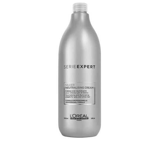 L'Oreal Professionnel Serie Expert Silver Neutralising Cream neutralizujący i nadający blasku krem do siwych włosów (1000 ml)