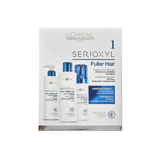 L'Oreal Professionnel Serioxyl zestaw 1 Kit Fuller Hair szampon 250ml + odżywka 250ml + pianka 125ml