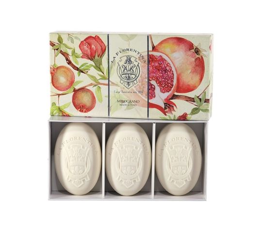La Florentina Hand Soap zestaw mydeł do rąk Pomegranate 3x150g