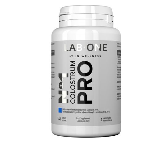 LAB ONE N°1 Colostrum Pro suplement diety wspierający odporność 60 kapsułek