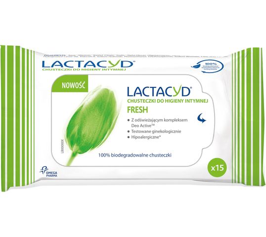 Lactacyd Fresh chusteczki do higieny intymnej 1 op.- 15 szt.