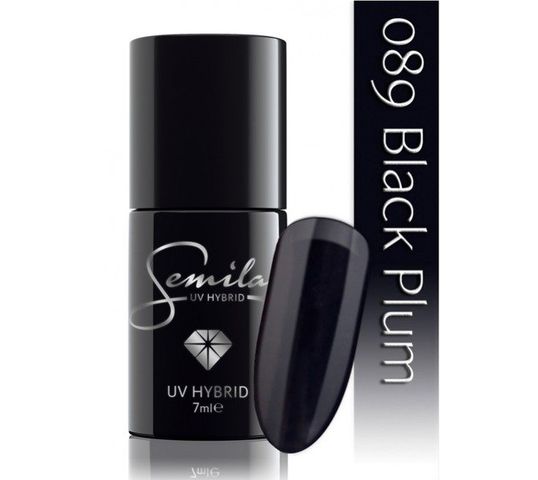 Lakier hybrydowy Semilac 089 Black Plum 7 ml