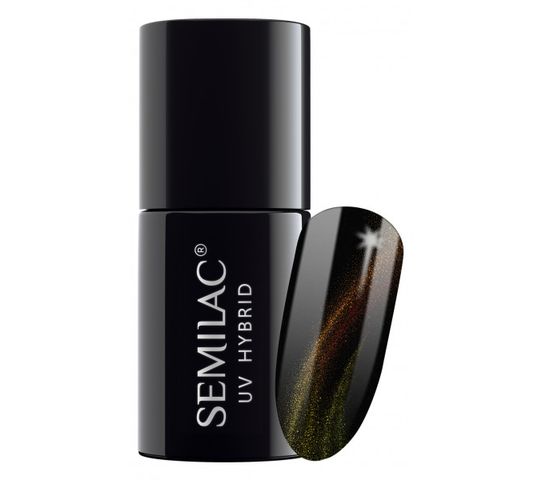 Lakier hybrydowy Semilac 638 Yellow Cat Eye 3D 7 ml