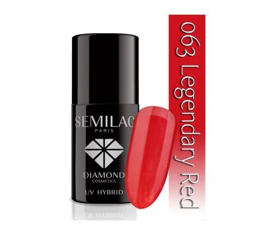 Lakier hybrydowy Semilac Legendary Red 063 7 ml
