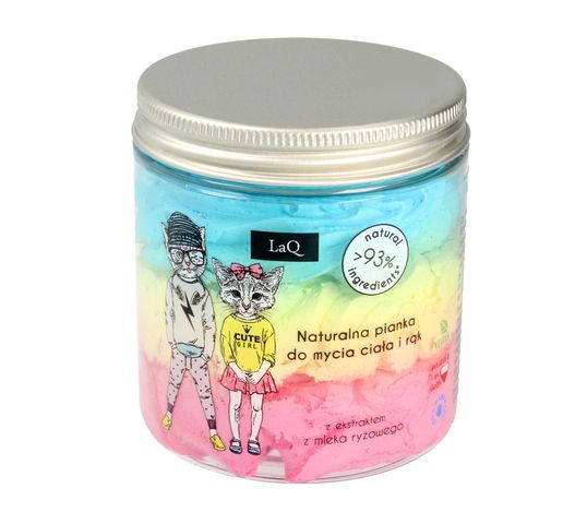 LaQ naturalna pianka do mycia ciała i rąk dla dzieci (250 ml)