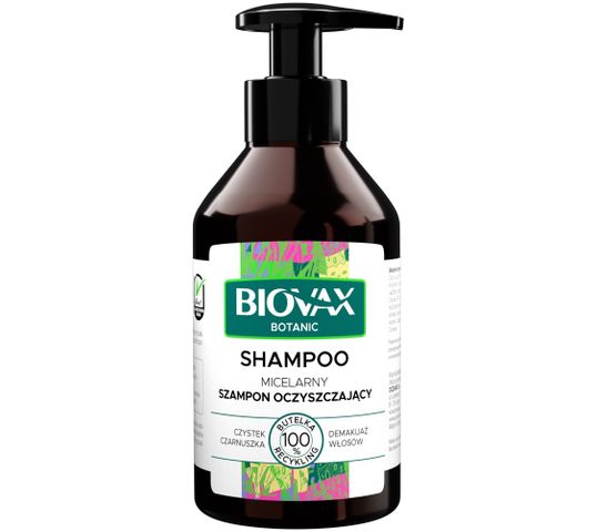 Biovax Botanic szampon micelarny oczyszczający Czystek i Czarnuszka (200 ml)