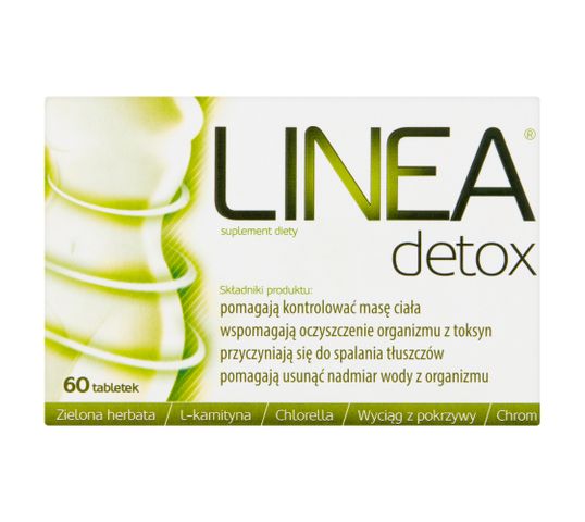 Linea Detox suplement diety wspomagający kontrolę masy ciała 60 tabletek