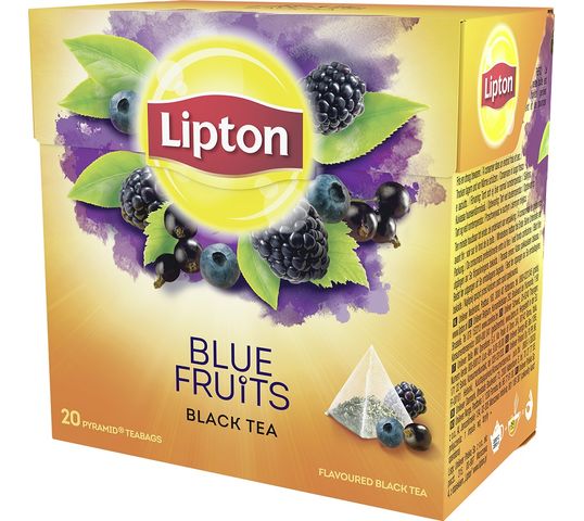 Lipton Black Tea herbata czarna aromatyzowana Owoce Jagodowe 20 piramidek 36g