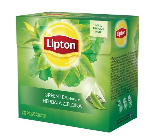 Lipton Green Tea herbata zielona Nature 20 piramidek 28g