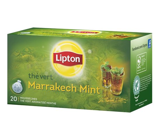 Lipton Marrakech Mint herbata zielona aromatyzowana 20 torebek 40g
