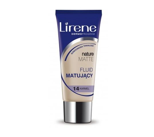 Lirene Nature Matte fluid matujący 14 Karmel (30 ml)