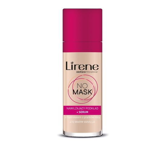 Lirene No Mask nawilżający podkład + serum 410 Warm Vanilla (30 ml)