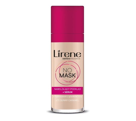 Lirene No Mask nawilżający podkład + serum 470 Sunny Caramel (30 ml)