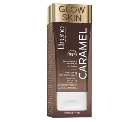 Lirene Perfect Tan samoopalający krem-serum do twarzy Caramel (50 ml)