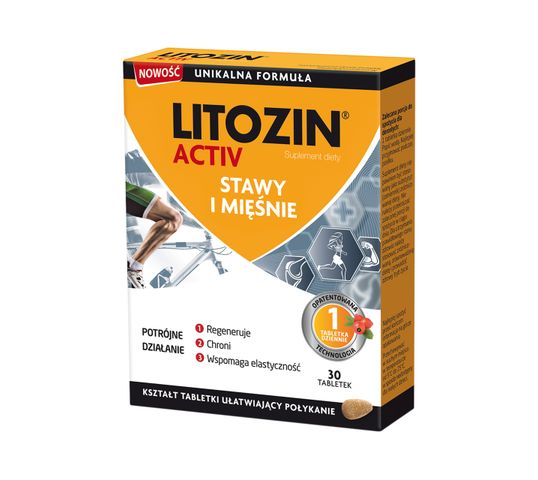 Litozin Activ stawy i mięśnie suplement diety (30 tabletek)