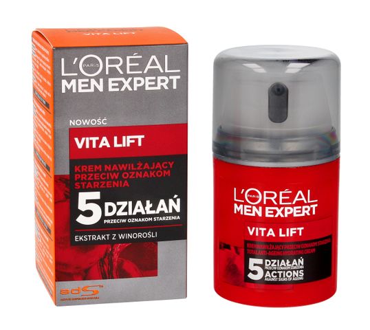 L'Oreal Men Expert Vita Lift 5 krem do twarzy dla mężczyzn przeciw starzeniu 40+ (50 ml)