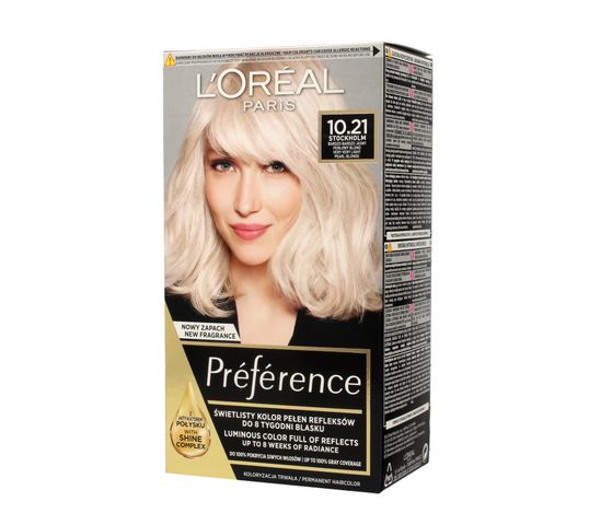 L'Oreal Recital Preference 10.21 farba do włosów bardzo jasny blond (174 ml)