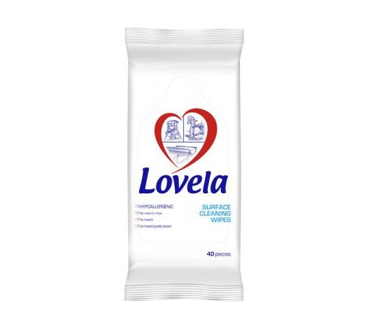 Lovela Chusteczki nawilżane do czyszczenia powierzchni 40szt