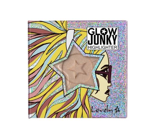Lovely Glow Junky Highlighter rozświetlacz do twarzy 1 Caramel 9g