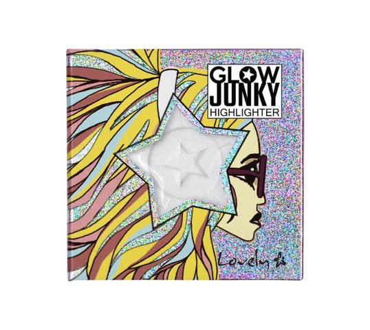 Lovely Glow Junky Highlighter rozświetlacz do twarzy 3 Holo 9g