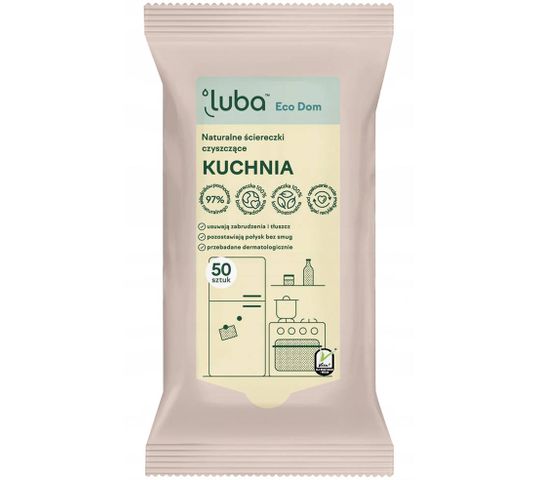 Luba Eco Dom naturalne ściereczki czyszczące Kuchnia (50 szt.)