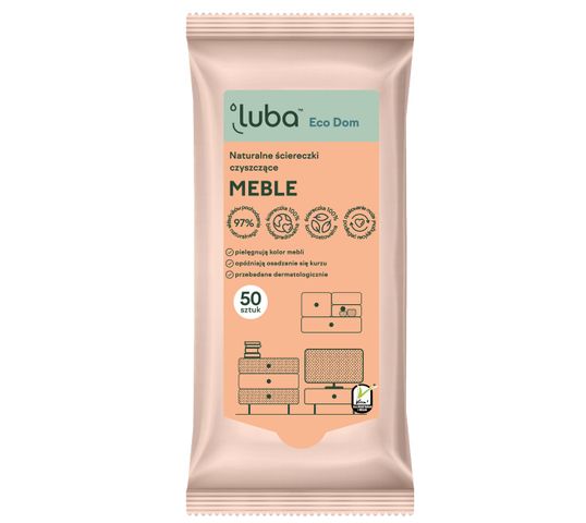Luba Eco Dom naturalne ściereczki czyszczące Meble 50szt.