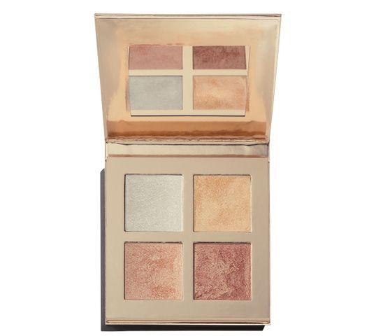 Makeup Revolution Face Quad – paleta rozświetlaczy Incande (3.5 g)