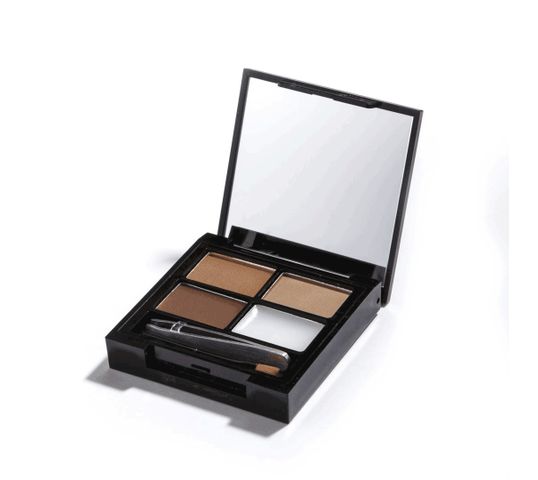 Makeup Revolution Focus & Fix Brow Kit – cienie do brwi Medium-Dark (5.8 g)