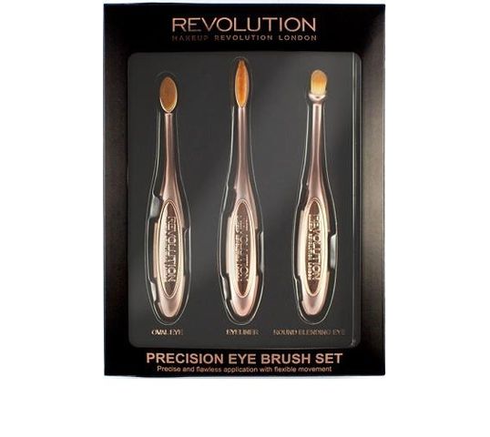 Makeup Revolution Precision Eye Set – zestaw szczotek do makijażu oczu (1 op.)