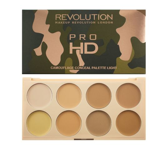 Makeup Revolution Pro HD Camouflage Palette – zestaw do konturowania twarzy Light (10 g)