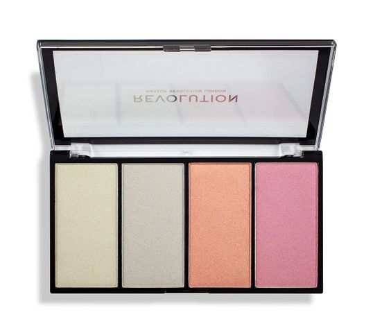 Makeup Revolution Re-Loaded Lustre – paleta rozświetlaczy Lights Cool (1 szt.)