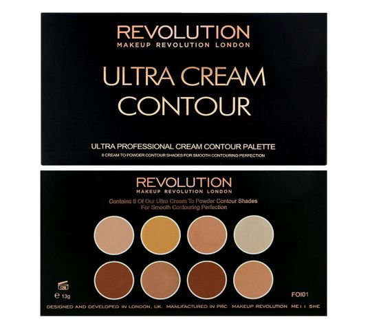 Makeup Revolution Ultra Cream Contour Palette - zestaw do modelowania twarzy (13 g)