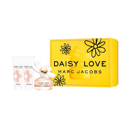 Marc Jacobs Daisy Love zestaw prezentowy woda toaletowa spray 50 ml + balsam do ciała 75 ml + żel pod prysznic 75 ml