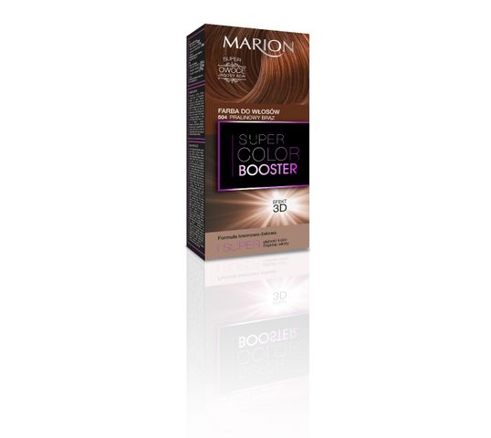 Marion Super Color Booster – farba do włosów 3D nr 504 Pralinowy Brąz (1 op.)