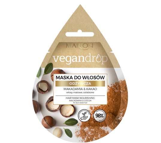 Marion Vegan Drop – maska do włosów odżywcza Makadamia & Kakao (20 ml)