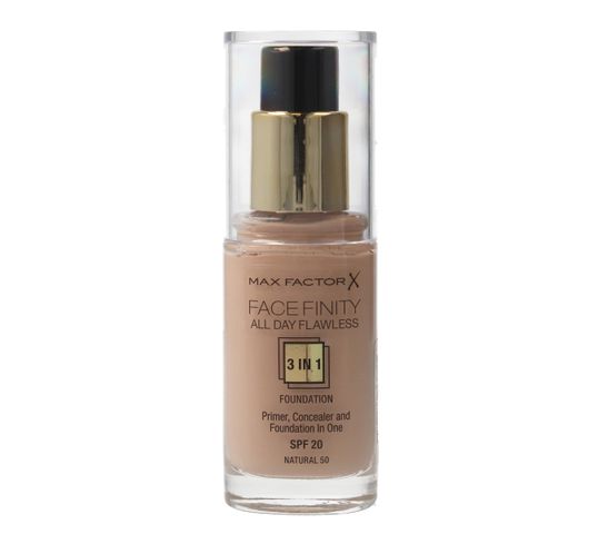 Max Factor Facefinity All Day Flawless 3 w 1 podkład do twarzy nr 50 Natural 30 ml