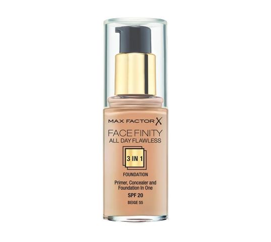 Max Factor Facefinity All Day Flawless 3w1 podkład do twarzy nr 55 Beige 30 ml