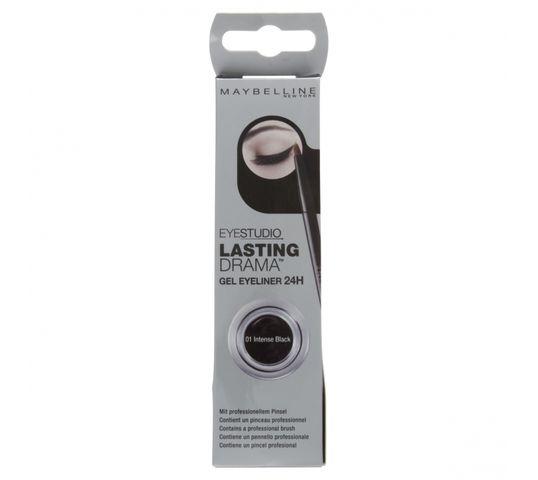 Maybelline Eye Studio Lasting Drama Gel Eyeliner 24h żelowy eyeliner 01 Intense Black