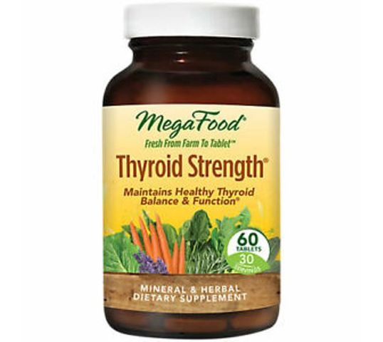 Mega Food Thyroid Strength zdrowa tarczyca suplement diety 60 tabletek