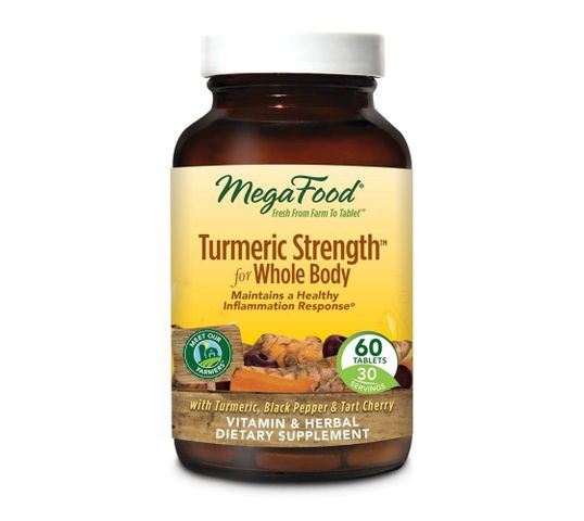 Mega Food Turmeric Strength For Whole Body kurkuma suplement diety 60 tabletek