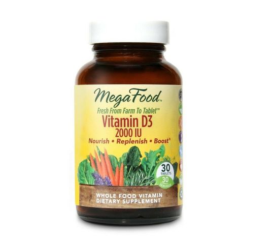 Mega Food Vitamin D3 2000 witamina D3 suplement diety 30 tabletek